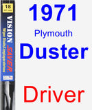 Driver Wiper Blade for 1971 Plymouth Duster - Vision Saver