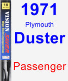 Passenger Wiper Blade for 1971 Plymouth Duster - Vision Saver