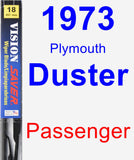 Passenger Wiper Blade for 1973 Plymouth Duster - Vision Saver