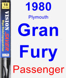 Passenger Wiper Blade for 1980 Plymouth Gran Fury - Vision Saver