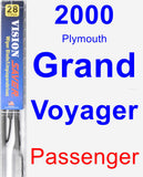 Passenger Wiper Blade for 2000 Plymouth Grand Voyager - Vision Saver