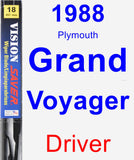 Driver Wiper Blade for 1988 Plymouth Grand Voyager - Vision Saver