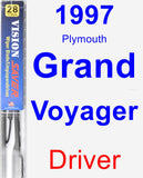 Driver Wiper Blade for 1997 Plymouth Grand Voyager - Vision Saver