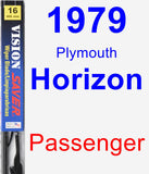 Passenger Wiper Blade for 1979 Plymouth Horizon - Vision Saver