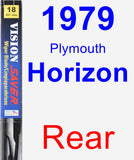 Rear Wiper Blade for 1979 Plymouth Horizon - Vision Saver