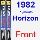 Front Wiper Blade Pack for 1982 Plymouth Horizon - Vision Saver