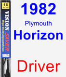 Driver Wiper Blade for 1982 Plymouth Horizon - Vision Saver