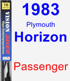 Passenger Wiper Blade for 1983 Plymouth Horizon - Vision Saver