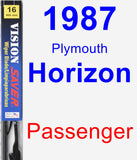 Passenger Wiper Blade for 1987 Plymouth Horizon - Vision Saver