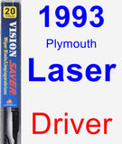 Driver Wiper Blade for 1993 Plymouth Laser - Vision Saver