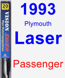 Passenger Wiper Blade for 1993 Plymouth Laser - Vision Saver