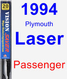 Passenger Wiper Blade for 1994 Plymouth Laser - Vision Saver