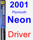 Driver Wiper Blade for 2001 Plymouth Neon - Vision Saver