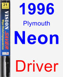 Driver Wiper Blade for 1996 Plymouth Neon - Vision Saver