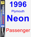 Passenger Wiper Blade for 1996 Plymouth Neon - Vision Saver