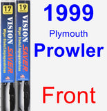 Front Wiper Blade Pack for 1999 Plymouth Prowler - Vision Saver