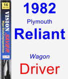 Driver Wiper Blade for 1982 Plymouth Reliant - Vision Saver