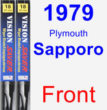 Front Wiper Blade Pack for 1979 Plymouth Sapporo - Vision Saver