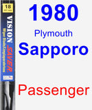 Passenger Wiper Blade for 1980 Plymouth Sapporo - Vision Saver