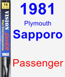 Passenger Wiper Blade for 1981 Plymouth Sapporo - Vision Saver