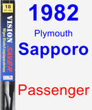 Passenger Wiper Blade for 1982 Plymouth Sapporo - Vision Saver