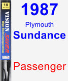 Passenger Wiper Blade for 1987 Plymouth Sundance - Vision Saver