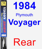 Rear Wiper Blade for 1984 Plymouth Voyager - Vision Saver