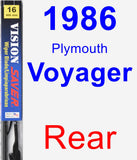 Rear Wiper Blade for 1986 Plymouth Voyager - Vision Saver