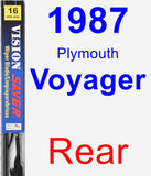 Rear Wiper Blade for 1987 Plymouth Voyager - Vision Saver