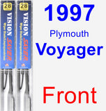 Front Wiper Blade Pack for 1997 Plymouth Voyager - Vision Saver
