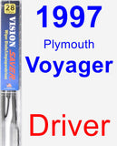 Driver Wiper Blade for 1997 Plymouth Voyager - Vision Saver