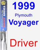 Driver Wiper Blade for 1999 Plymouth Voyager - Vision Saver
