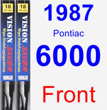 Front Wiper Blade Pack for 1987 Pontiac 6000 - Vision Saver