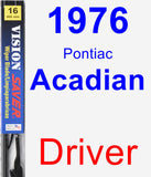 Driver Wiper Blade for 1976 Pontiac Acadian - Vision Saver