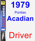 Driver Wiper Blade for 1979 Pontiac Acadian - Vision Saver