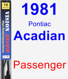 Passenger Wiper Blade for 1981 Pontiac Acadian - Vision Saver