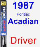 Driver Wiper Blade for 1987 Pontiac Acadian - Vision Saver