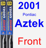 Front Wiper Blade Pack for 2001 Pontiac Aztek - Vision Saver
