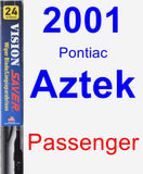 Passenger Wiper Blade for 2001 Pontiac Aztek - Vision Saver