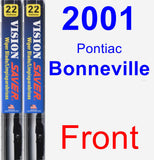 Front Wiper Blade Pack for 2001 Pontiac Bonneville - Vision Saver