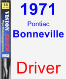 Driver Wiper Blade for 1971 Pontiac Bonneville - Vision Saver