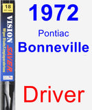 Driver Wiper Blade for 1972 Pontiac Bonneville - Vision Saver
