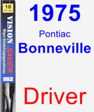 Driver Wiper Blade for 1975 Pontiac Bonneville - Vision Saver