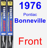 Front Wiper Blade Pack for 1976 Pontiac Bonneville - Vision Saver