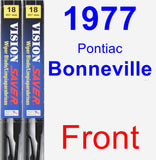 Front Wiper Blade Pack for 1977 Pontiac Bonneville - Vision Saver