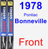 Front Wiper Blade Pack for 1978 Pontiac Bonneville - Vision Saver