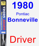 Driver Wiper Blade for 1980 Pontiac Bonneville - Vision Saver