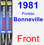 Front Wiper Blade Pack for 1981 Pontiac Bonneville - Vision Saver