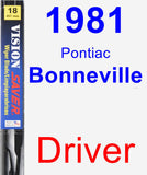 Driver Wiper Blade for 1981 Pontiac Bonneville - Vision Saver