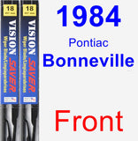 Front Wiper Blade Pack for 1984 Pontiac Bonneville - Vision Saver